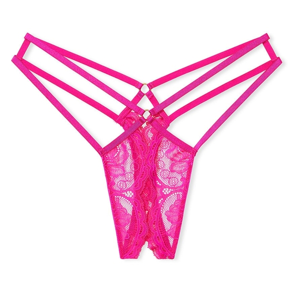 π VS Very Sexy Lace Strappy Thong Panty π - Picture 3 of 16